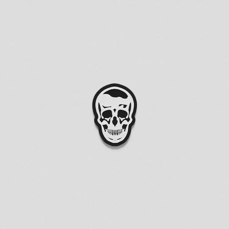 Gymreapers Skull Patch - Durable Rubber Hook Backing for Gym Bag, Lifting Belt, or Hat