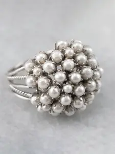 1 PC Cute Heart Cluster Ring For Women For Wedding Engagement Party Jewelry Valentine's Day Gift