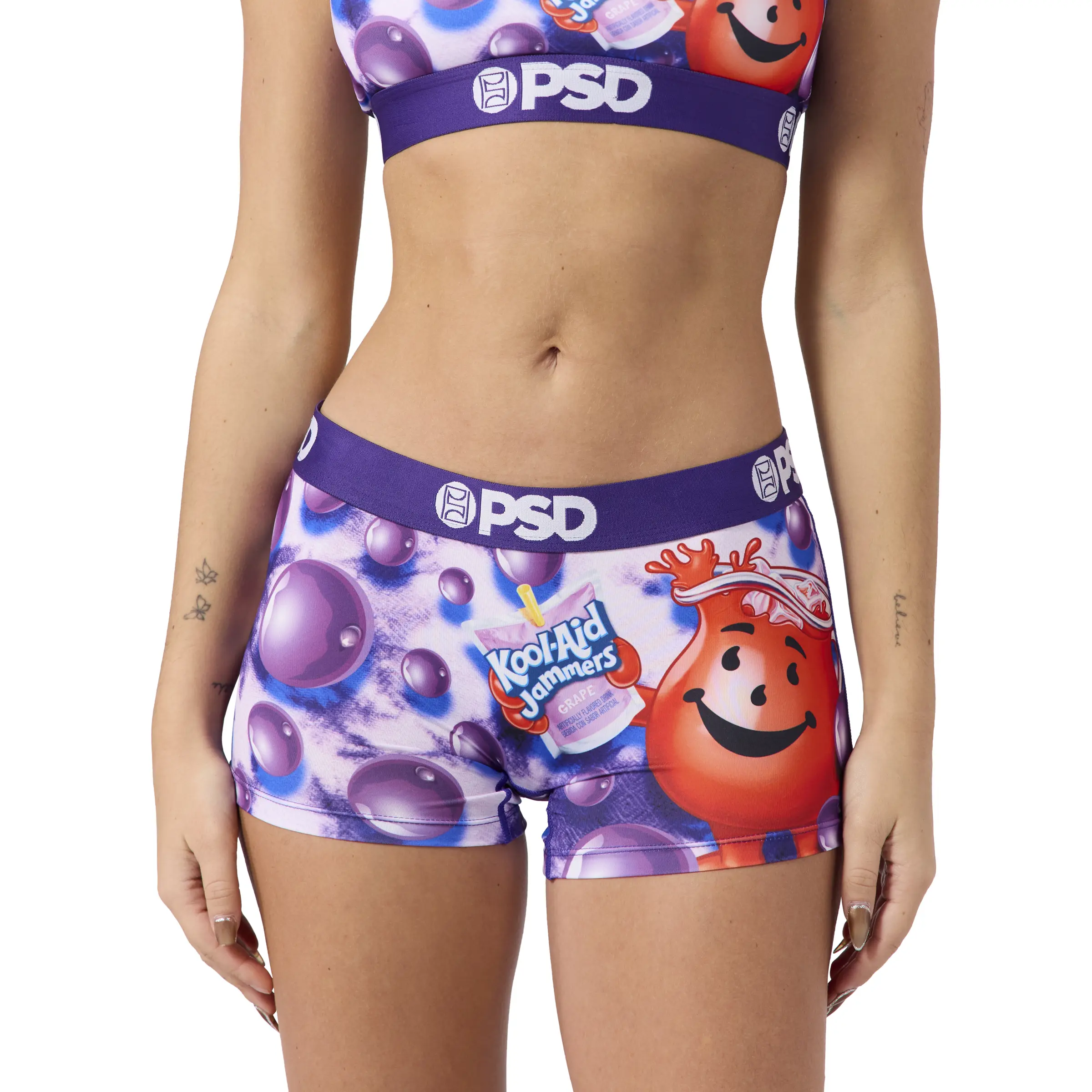 PSD Womens Kool-Aid Grape Boy Short Underwear - Comfortable, Breathable, Ultra-light Fabric PSD Womens Kool-Aid Grape Boy Short Underwear - Comfortable, Breathable, Ultra-light Fabric