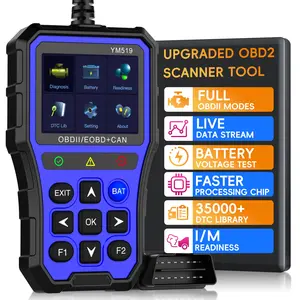 OBD2 Scanner Diagnostic Tool, Automotive Scan Tool, Car Code Reader with Battery Tester, Check Engine Code Reader with Reset OBDII, Real-Time Date, DTC Lookup, Scan Tool for All OBDII Protocol Cars Since 1996