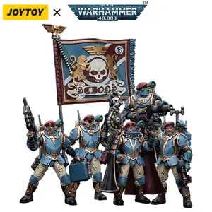 JOYTOY Warhammer 40k 1/18 Action Figures Anime 10.7cm  Astra Militarum Tempestus Scions Command Squad Collection Model Toys