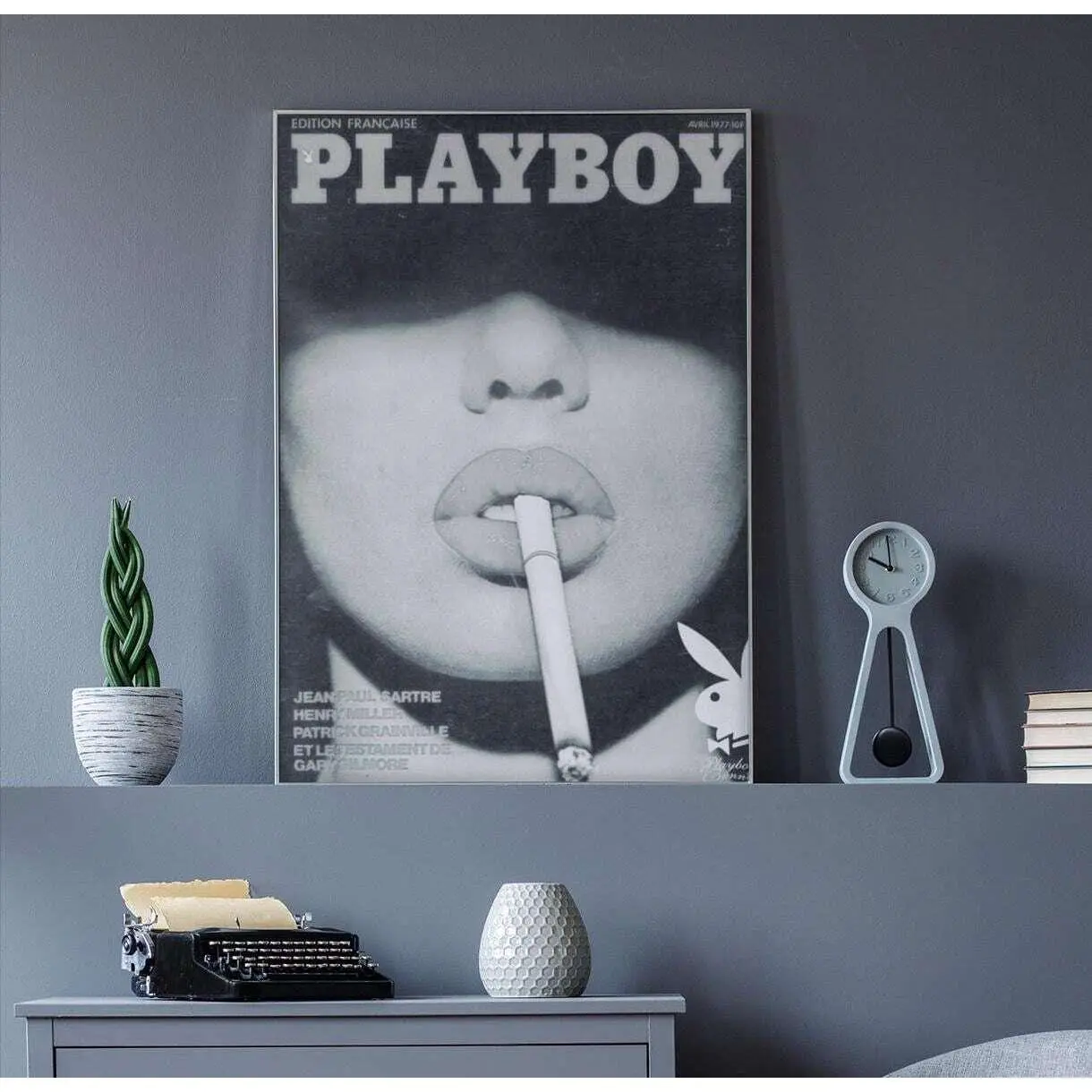 Vintage Playboy Poster Art - Matte Vertical Wall Decor, Retro Aesthetic Home Decor, Gift for Women, 70s Style Room Decor, Stylish Art Print POSTER