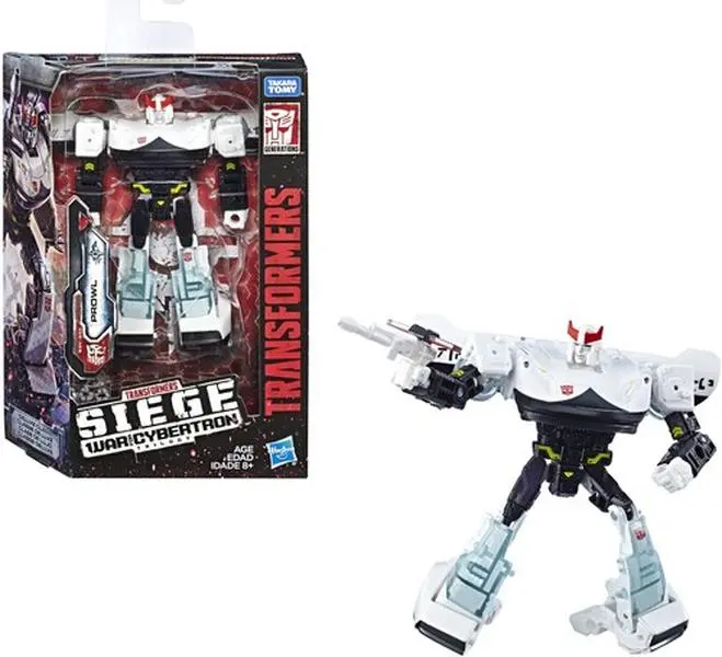 Transformers: War for Cybertron - Siege - Deluxe Class WFC-S23 Prowl 5.5" Height Action Statue [COLLECTIBLES], Robot Mode, Customizable Loadout, Choking Hazard Small Parts, Art Toy, Add Confrontation Effects