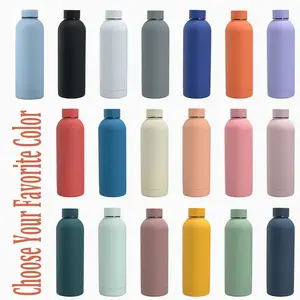 1pc 12/17/25/34oz Stainless Steel Vacuum Insulated Cup, Minimalist Solid Color Thermal Mug, Double Wall Vacuum Cup Keep Hot 12H / Cold 24H, Leakproof Travel Coffee Thermal Cup for Office, Gym, Camping, Outdoor Sports, Unique Gift