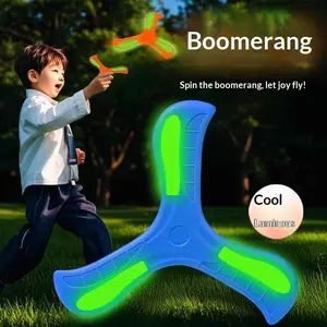 2026 Outdoor Toy, Lightweight Eva Material, Cartoon PU Soft, Hand Thrown Disc, Parent-Child Interactive Outdoor Game, Flying Orb Led