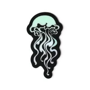 Katia Pflipsen - Glow in The Dark Jellyfish Sticker - Alaskan Designed