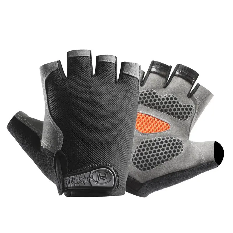 Unisex Fitness Gloves — Weightlifting Gloves with Superior Grip. Lightweight, Half-Finger Gloves for Summer Outdoor Sports and Cycling; Suitable for Weightlifting, Cycling, Training, Fitness, Rock Climbing, and Rowing