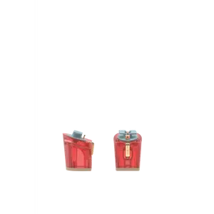 Block Heel Kit 3 Red Tint Transparent