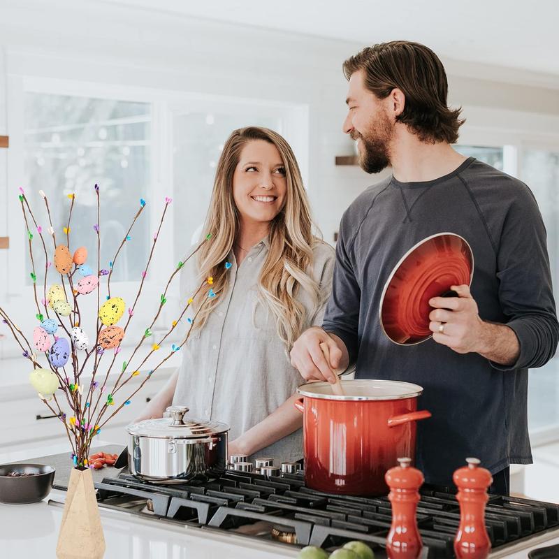 26 Pcs Artificial Easter Spray Vine with Pastel Easter Eggs and Berries- Decorative Spring Floral Stems-Easter Egg Twig Branches for Floral Arrangement-Centerpiece Wreath Decoration Decorative Flowers #TOP PICKS