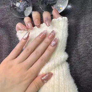NeiNeiChic Handmade Cat Eye Press On Nails - 10Pcs Sparkling Reusable Nail Art Designs for Stylish Looks