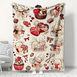 Sweet Cool Leopard Print Flannel Blanket, Soft Skin-Friendly Non-Shedding, Sofa Bedroom Nap Cover, Unique Trendy Gift