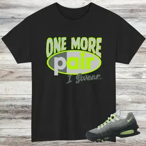 Air Max 95 OG Neon Sneaker Match Shirts, Black Neon Yellow Cool Grey, Big Bubble Neon 95 Sneaker Shirts| Sneaker Match | Grape Color Streetwear Tee, Streetwear graphic tee, Oversized   men, * SHOES NOT INCLUDED Casual Cotton Menswear  Classic Knit