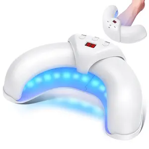 Nail Fungus Treatment Device with 18 LEDs, 470nm Blue & 905nm Infrared Light Large Size for All Toenails & Fingernails Safe Portable Laser Therapy for Onychomycosis Home & Travel Use