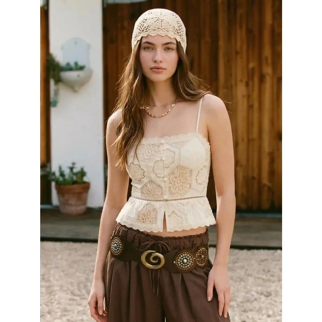 Peplum lace top - TikTok Shop