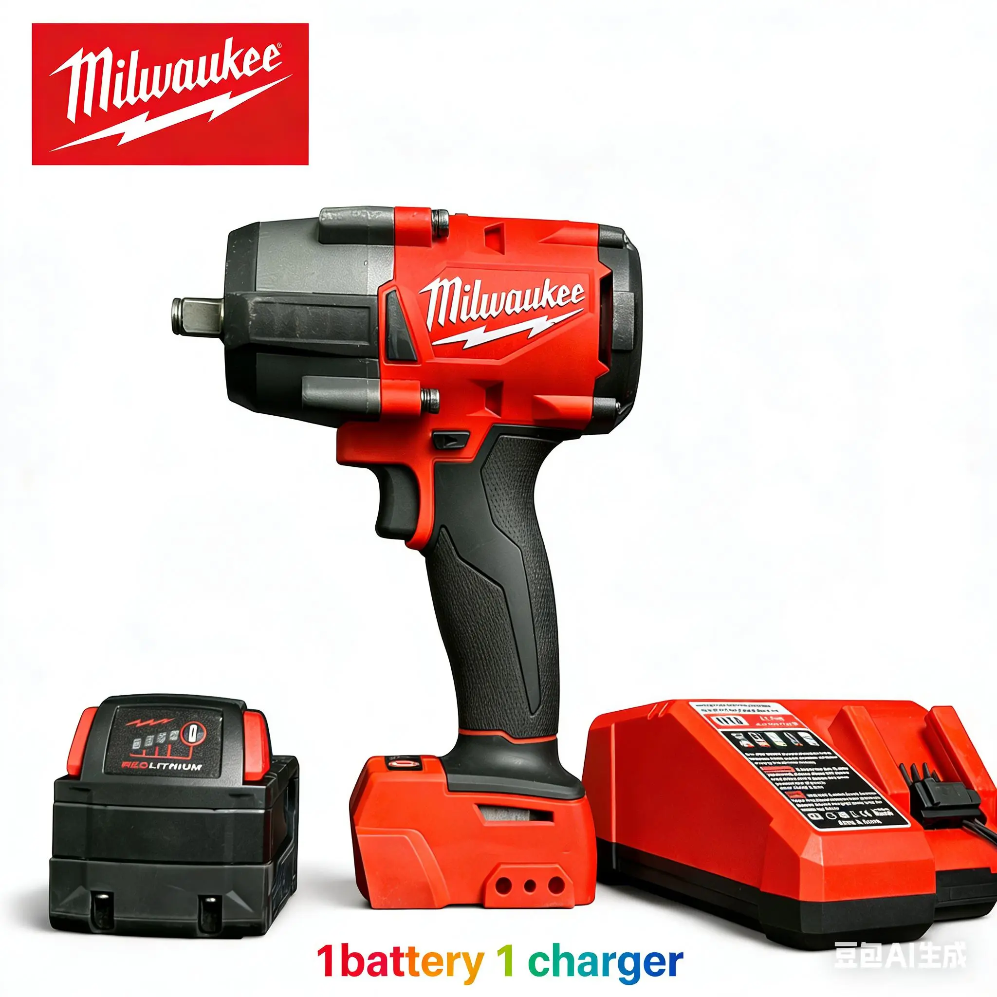 Milwaukee M18 1000Nm High Torque Cordless Impact Wrench Tool Kit -Drive, High Power Cordless Power Tools with Compact Corded Saw Featuring Laser Guide for Heavy Duty Truck Repair, Construction Bolting