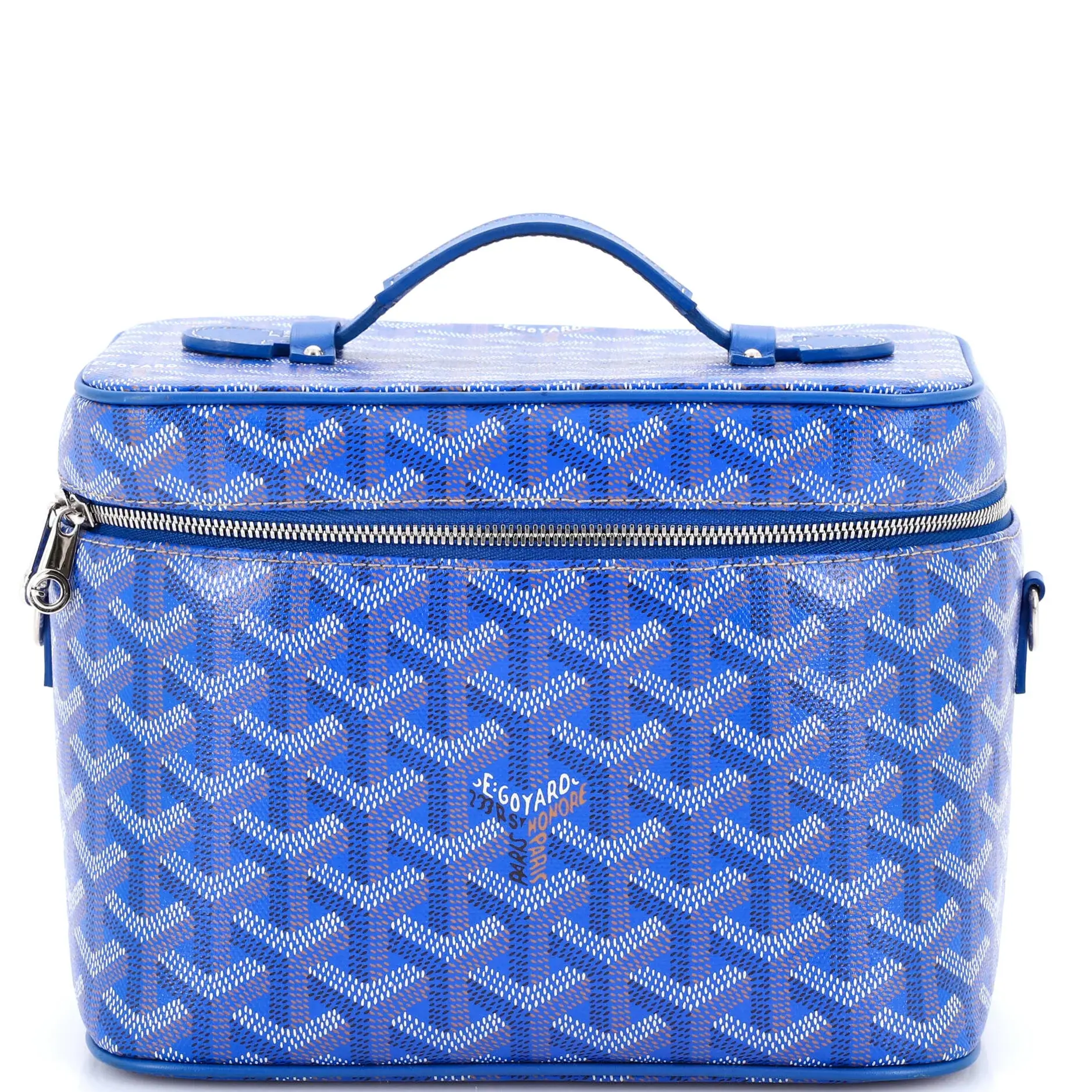 Pre-owned Goyard Canvas Coated Toiletry Bags Muse Vanity Case Coated Canvas by Rebag