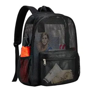Breathable Mesh Backpack, Portable Hollow Casual Outdoor Travel Storage Bag, Swimming, Travel, Beach, Outdoor Sports, Easy-To-Carry Shoulder Bag