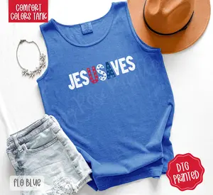 Jesus Saves Comfort Colors Tank Top