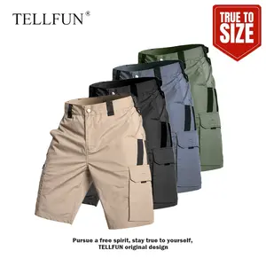 3-Pack Men's Shorts, equipped with zippered pockets, are durable and wear-resistant outdoor training shorts as well as golf shorts (with 9 pockets in total). They come without a belt and are suitable for spring and summer wear