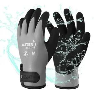 100% Waterproof Winter Work Gloves for Men & Women - Foam Latex Coated Thermal Insulated Cold Weather Gloves.1