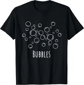 100% Cotton White Bubbles Bath Bubbles T-Shirt