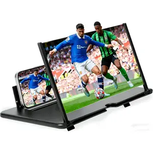 14 Inch Phone Magnifier Screen,   Magnifying Projector Screen Enlarger for Movies, Videos and Gaming, Foldable Phone Stand with Screen Amplifier, Compatible with  Smartphones