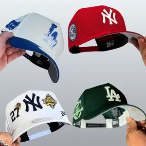 New Era MLB Fashion Curved Baseball Hat – Los Angeles Dodgers & New York Yankees Adjustable Snapback Cap for Men Women, Retro Urban Streetwear Style, Casual Hip Hop Sportswear USA 2026 Trending Headwear