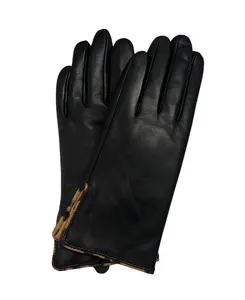 Leopard Detailed Genuine Leather Glove