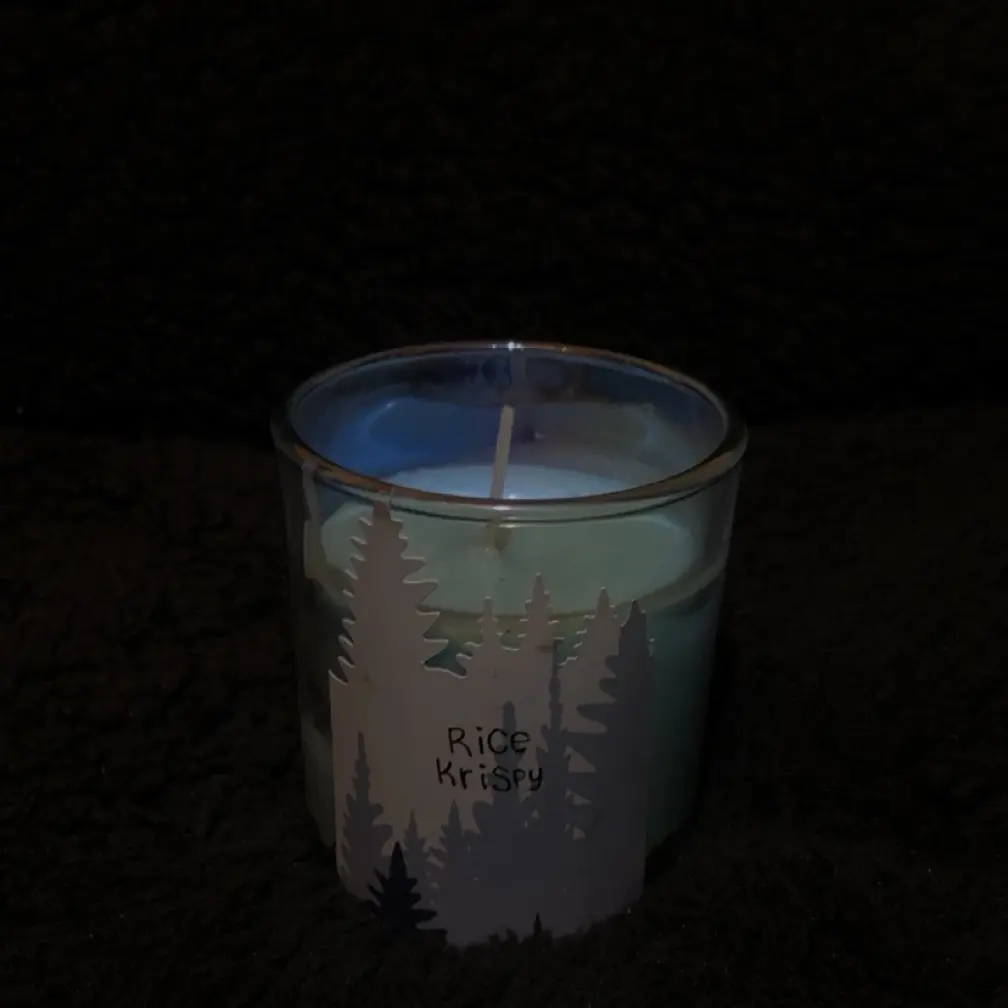 Blue Rice Krispy Treats Candle - Rice Krispy Treats Decoration for Hanging Ornaments, Ideal for Family Gatherings and Special Treats