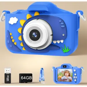 48MP Dual Lens Kids Camera for 3-8 Year Old Toddlers, 1080P Video Camcorder with 64GB SD Card, Selfie Digital Camera for Boys Girls, Children Christmas Birthday Gift