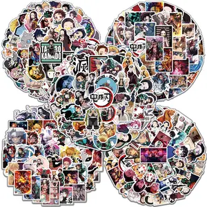 50Pcs Demon Slayer Stickers Anime Cartoon Decals Waterproof DIY Stickers For Luggage Phone Cup Skateboard Decor