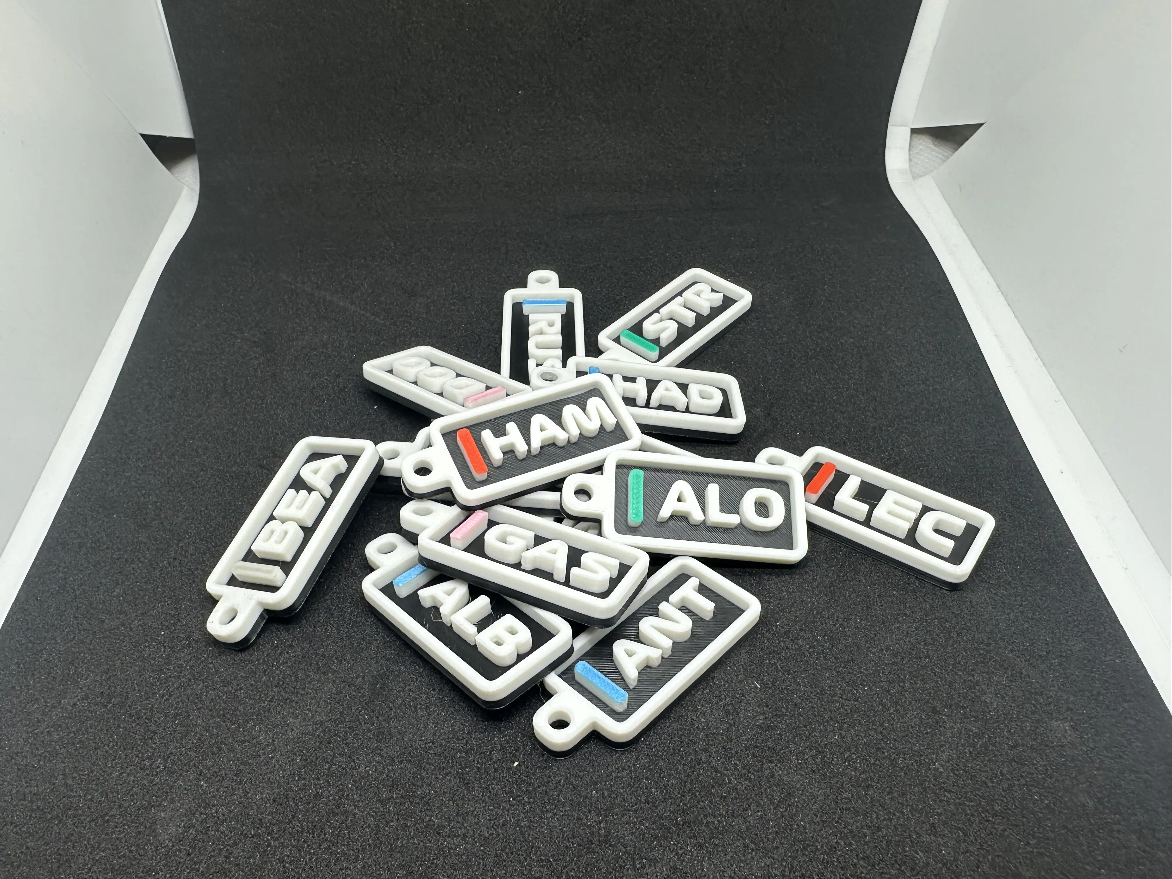 Racing Driver Keychain