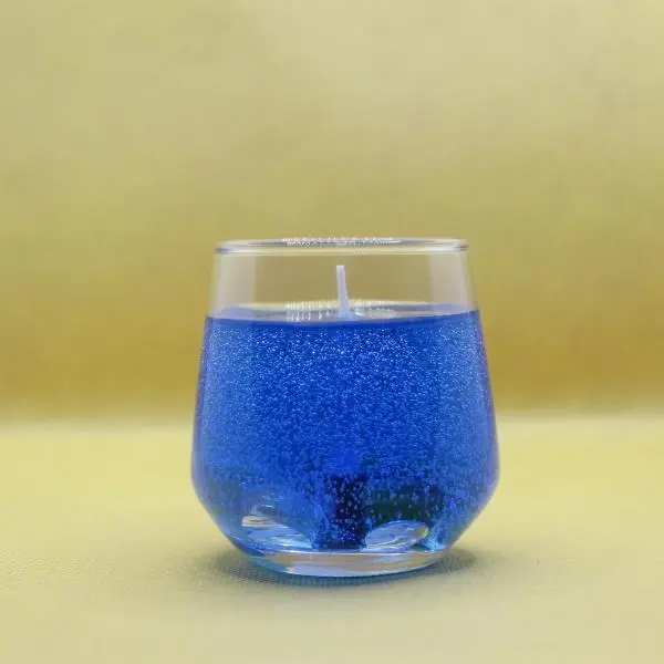 Midnight Tide Scented Gel Candle with Cool Water, Musk and Notes of Amber Sensual Fragrance Decor Decoration Freshener