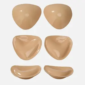 Double Sided Adhesive Sticky Bra Inserts Push up Thick Sponge Breast Lift Pads Women Swimsuit Bikini Cup Enhancer Bralette Reusable Womenswear Strapless Everyday Tops