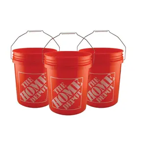 5 Gal. Homer Bucket (3-Pack) Plastic Steel