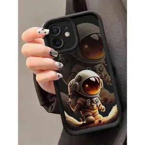 1pc Cartoon Cool Astronaut Pattern Phone Case Suitable For IPhone17/IPhone17 Air/IPhone17 Pro/IPhone17 Pro Max/16 Pro Max/15 Pro Max/14 Pro Max/13 Pro Max/12 Pro Max/11 Pro Max