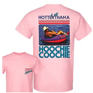 Unisex Cotton Graphic Tshirt - Hotter Than a Hoochie Coochie Print, Short-Sleeve, Casual Classic Apparel, Vintage Southern Country Summer Top, Soft Breathable Festival Streetwear, Lake Party Outfit, 24H Fast Shipping Gift for Men Women