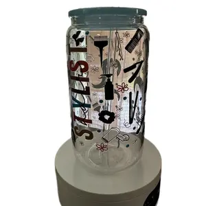 Glass drinking jar