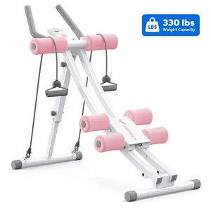 【Live Only】Special Link for Flash Sale Merach Dual Track Adjustable Ab Trainer Machine with LCD Monitor,  Core & Waist Shaper at Home Gym for Women,  Foldable Exercise Machine for abs, Arm, Leg, Buttocks Shaper, Workout Equipment, TikTokShopBlackFriday