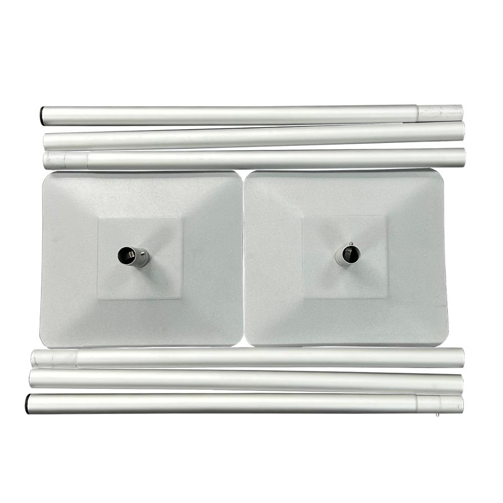 2pcs Adjustable Balloon Column Stand Flower Column Stand Made of Aluminum Alloy Tube For Party Decoration