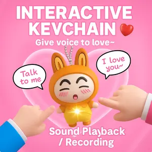 Can say iloveyou voice doll holding hands induction voice pendant doll confession artifact luminous toy children