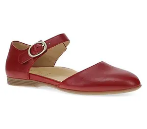 Dansko Liv Red Nappa Leather Mary Jane