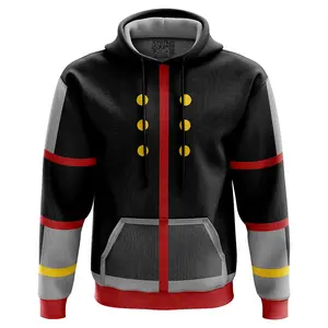 Sora Kingdom Hearts Hoodie - Ape Zip Hoodie - Hoodies Japanese Anime Style Zip Up Hooded Sweatshirts Men Women Fashion Y2k Oversized Pullovers
