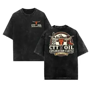 180g[100%cotton]CTT Oil Exploration & Cattle T-Shirt, Hoodie, Sweatshirt Unisex Graphic Oilfield Ranch Landman Inspired Workwear Tee