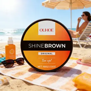 Summer Beach Bronze Skin Care Sunscreen Cream, Moisturizer, Moisturizing and Glossy, Non-Irritating, Daily Use, No Ca Prop 65 Warning