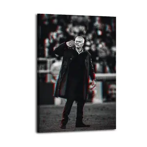 José Mourinho Artistic Wall Decor, Waterproof Canvas Poster, Cute And Vibrant Poster for Bathroom, Living Room, Bedroom, Dorm, A Perfect Gift Idea for New Year Home Decor