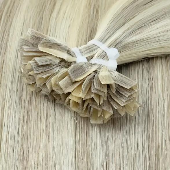 Capsule K Tip V Tip Fusion Keratin Human Hair Extensions, Brazilian Nail Hair 50pcs 30g 12-28 Inch, Silky Straight Natural Remy Hair, Invisible Pre-Bonded No Tangle No Shedding, Thick Soft Long-Lasting for Women Daily Party Salon Use