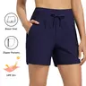 [Clearance] baleaf Women's Swim Trunks, 5" High Waisted Board Shorts with Boxer Liner, Quick Dry Tummy Control & Zipper Pockets, UPF 50+, Comfy Swim Shorts