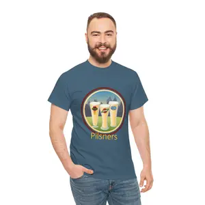 Pilsner Beer Check-in Badge T-Shirt