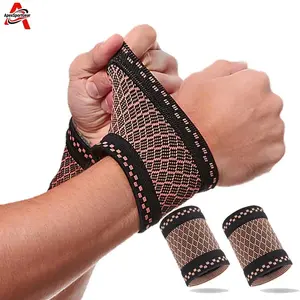 one pair Wrist Compression Sleeve, Breathable Comfort Wrist Support for Men Women, Ideal for Tennis, Sports, Fitness & Daily Use